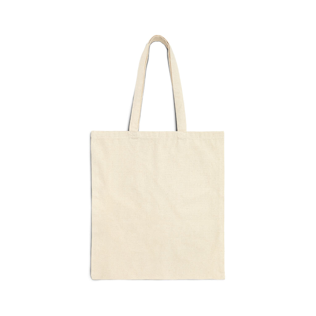 Cotton tote bag with Pray First Panic Later design
