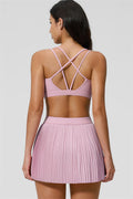 Women's Sports Bra & Tennis Skirt 2-Piece Set — Feminine Athleisure for Every Day