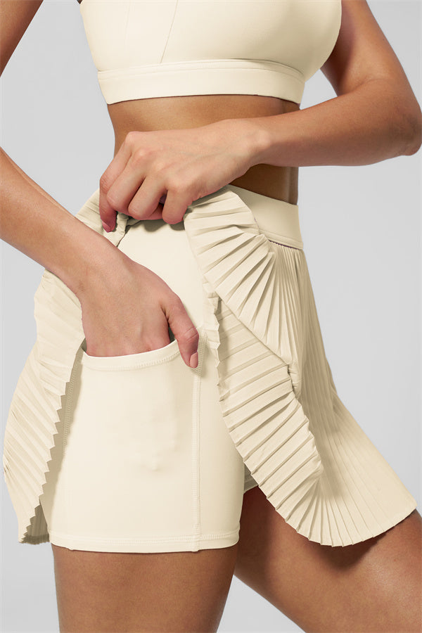 Women's Sports Bra & Tennis Skirt 2-Piece Set — Feminine Athleisure for Every Day