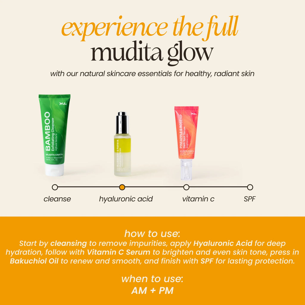 Blueberry & Papaya Face Serum | Mudita Earth