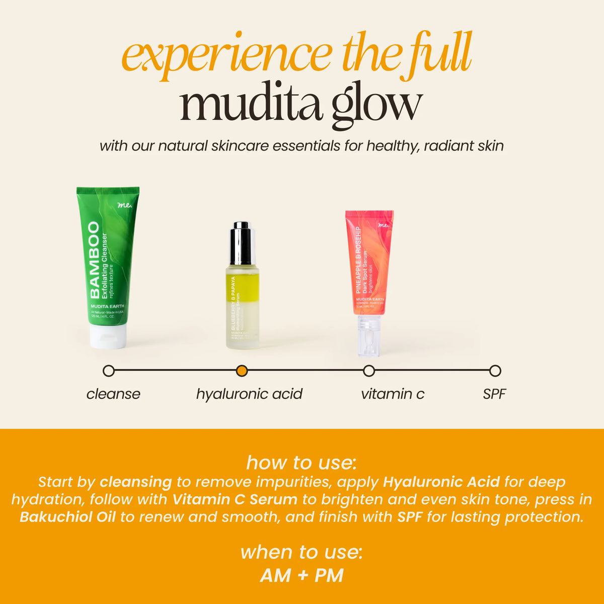 Blueberry & Papaya Face Serum | Mudita Earth