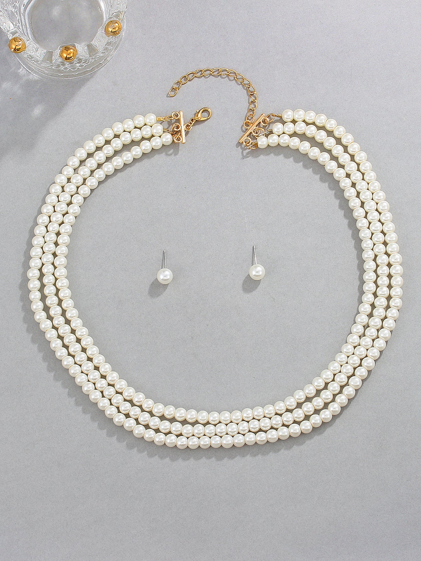 Pearl Female Style Creative Design V-shaped Jewelry Set – Jewelry Set | NonaEve