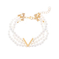 Pearl Female Style Creative Design V-shaped Jewelry Set