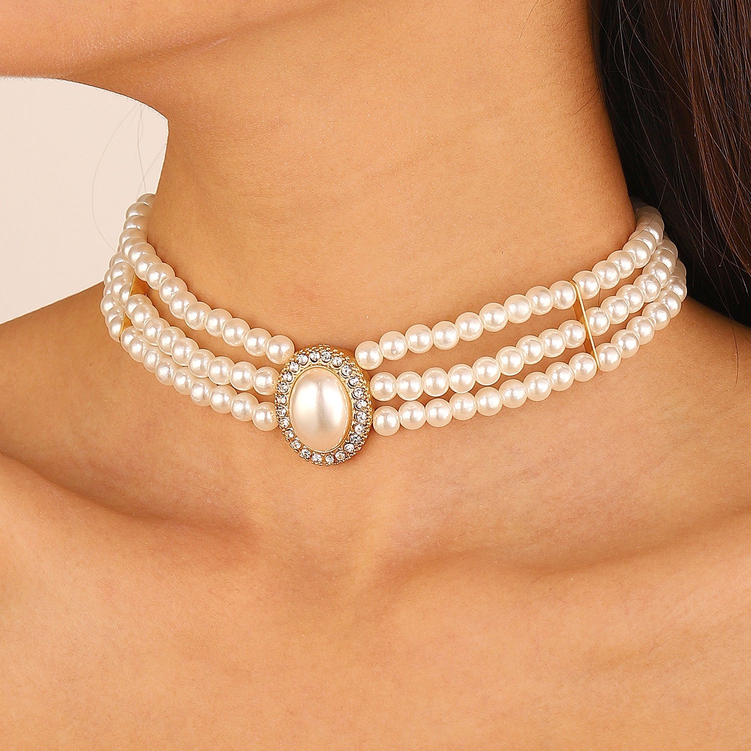 Pearl Female Style Creative Design V-shaped Jewelry Set – Jewelry Set | NonaEve