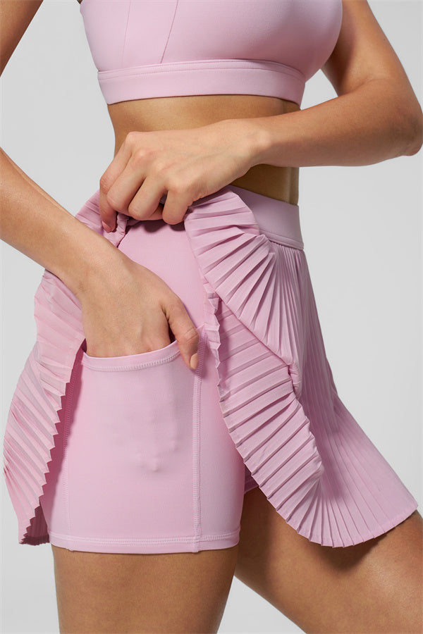 Women's Sports Bra & Tennis Skirt 2-Piece Set — Feminine Athleisure for Every Day