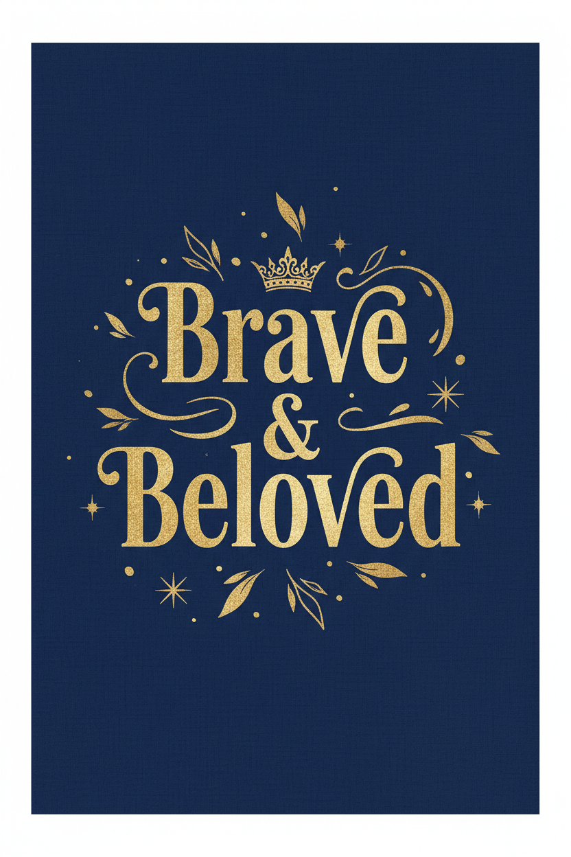 Brave & Beloved — Courage Wall Art Printable – Digital Download | Sparkle Grace Co.