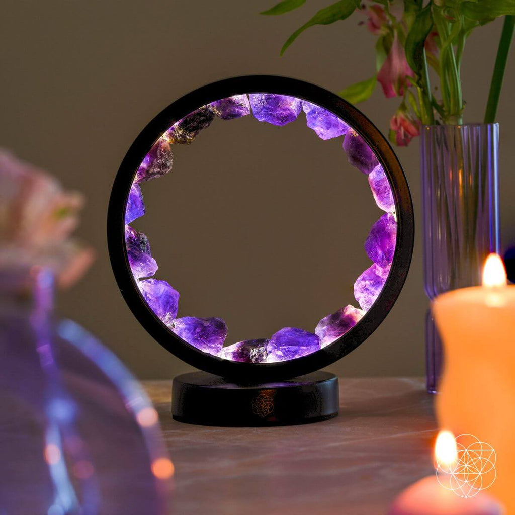 Amethyst Halo Lamp | Adjustable Ambient Light