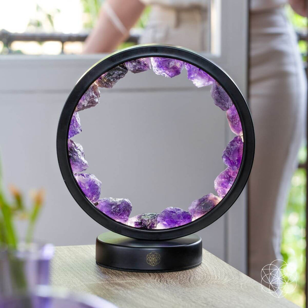 Amethyst Halo Lamp | Adjustable Ambient Light