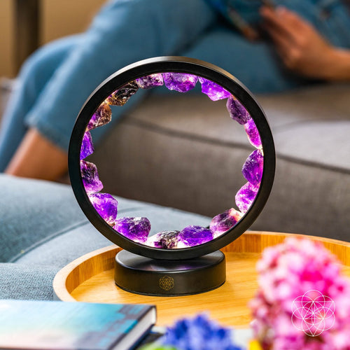 Amethyst Halo Lamp | Adjustable Ambient Light
