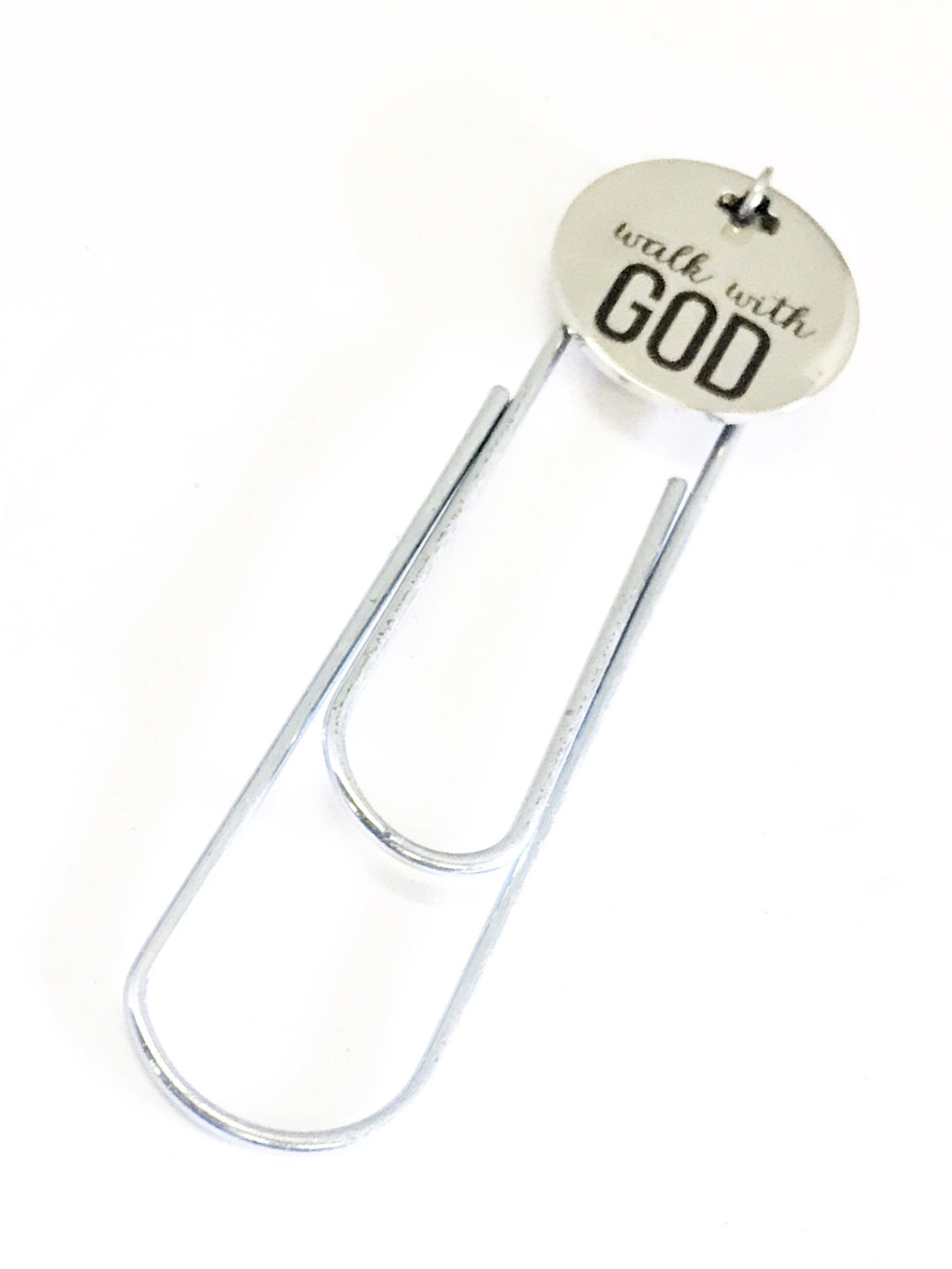Planner Clip, Walk With GOD Bookmark, Christian Planner Bookmark, Journal Bookmark,  Reader Gift Bookmark, Planner Charm Accessories