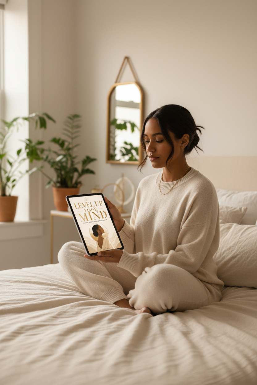 Level Up Your Mind lifestyle mockup
