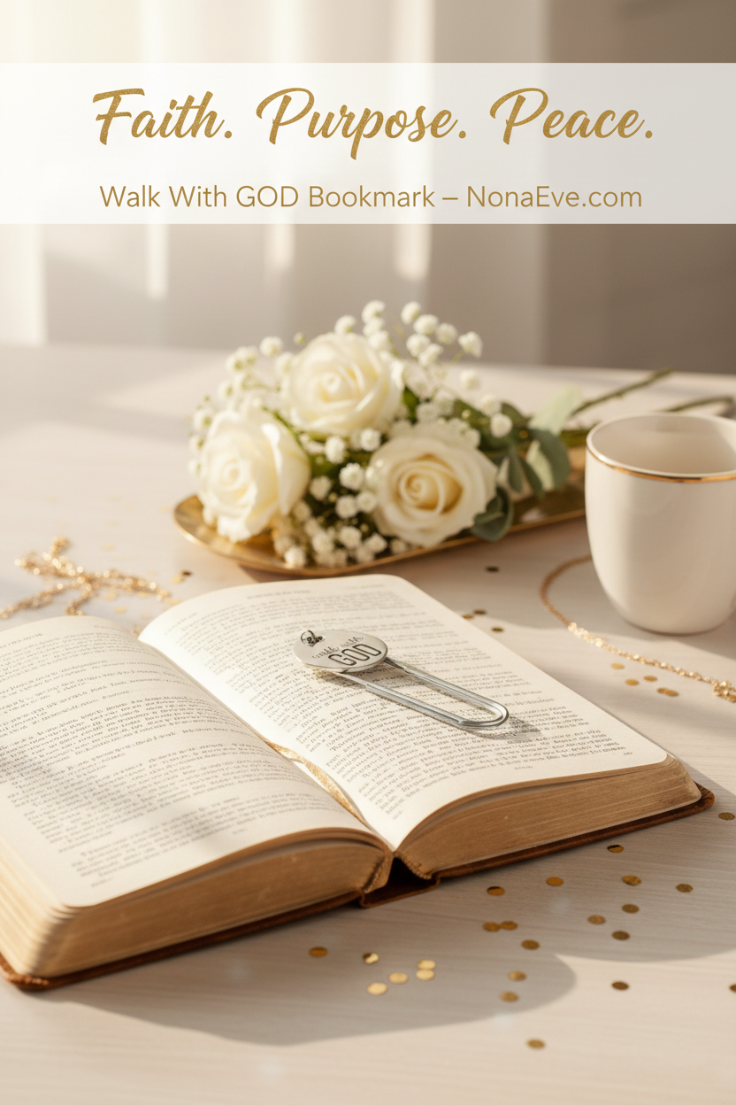 Walk With GOD Bookmark Pin