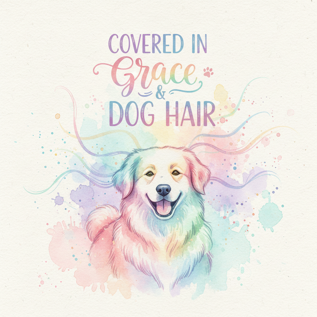 Covered in Grace & Dog Hair - Funny Faith Wall Art Printable